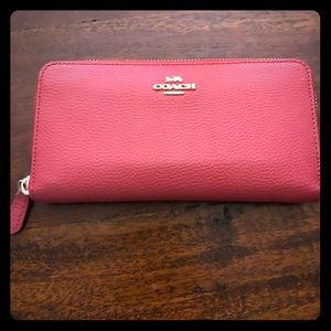 Coach zip around wallet